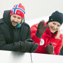 The traditional ski jumping competition in Holmenkollen 12 March. The Royal Family is in attendance as always. Photo: Jon Olav Nesvold, NTB scanpix